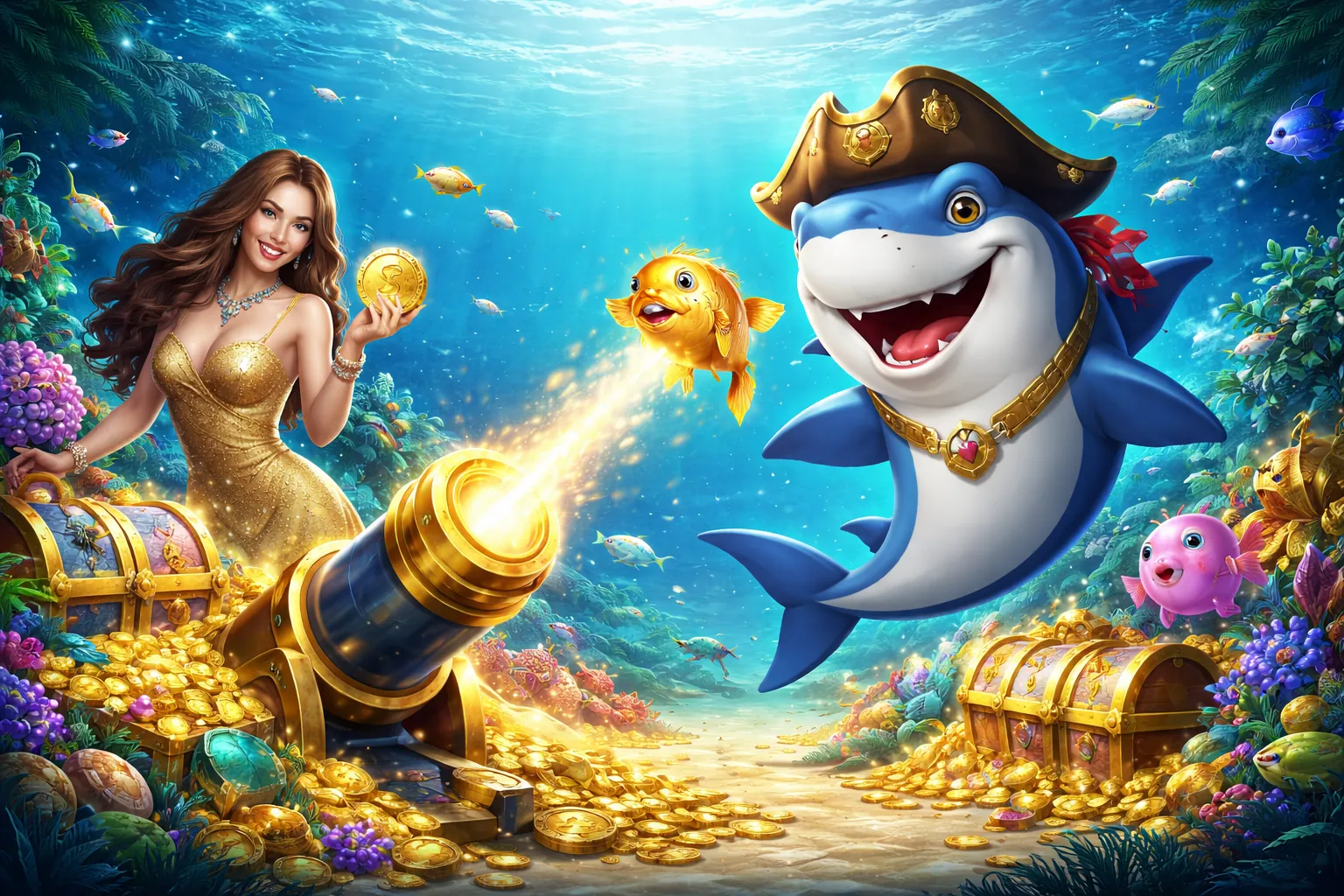 Hình ảnh chính của trò chơi Bắn Cá tại Hit Club 2026